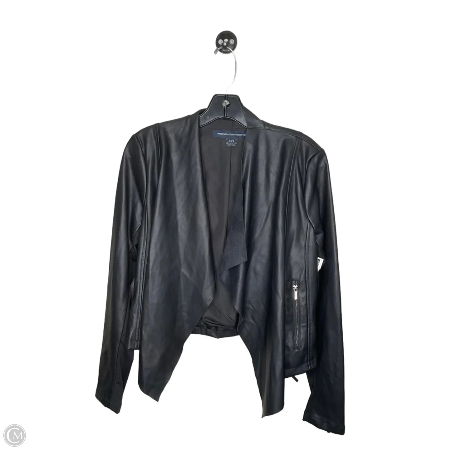 Jacket Moto By French Connection In Black, Size: M