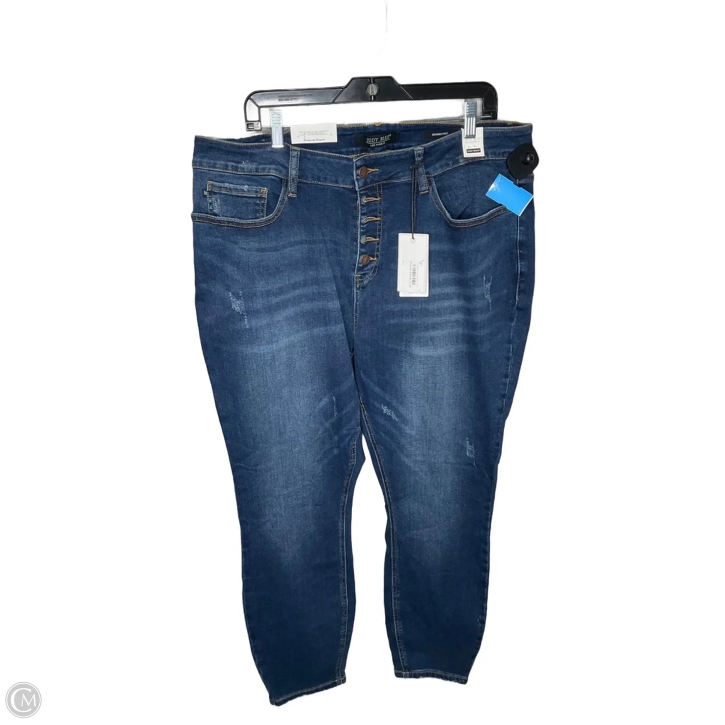 Jeans Straight By Judy Blue In Blue, Size: 20