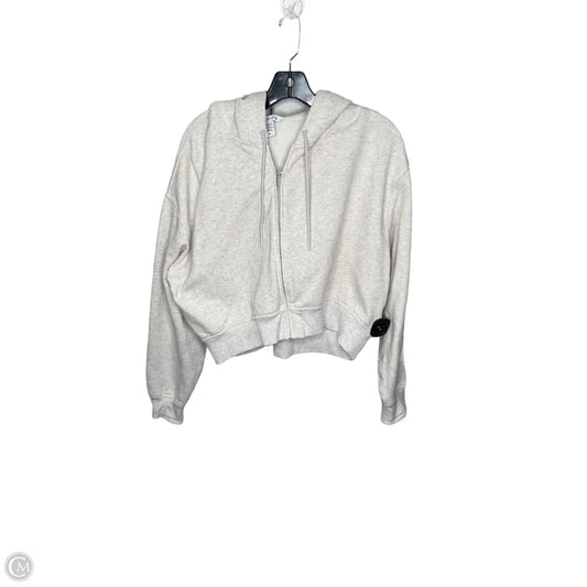 Athletic Jacket By Athleta In Cream, Size: M