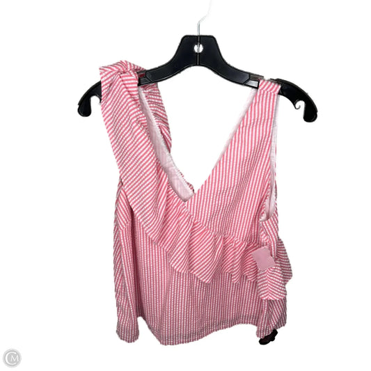 Top Sleeveless By Vineyard Vines In Pink, Size: Xl