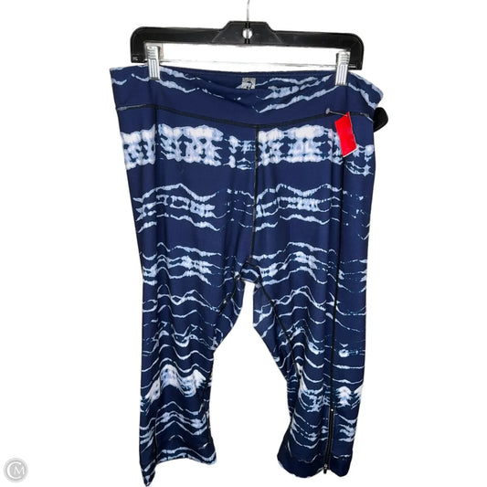 Athletic Leggings By Anne Klein In Blue, Size: 2x