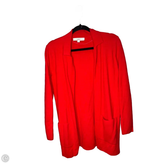 Cardigan By Loft In Red, Size: S