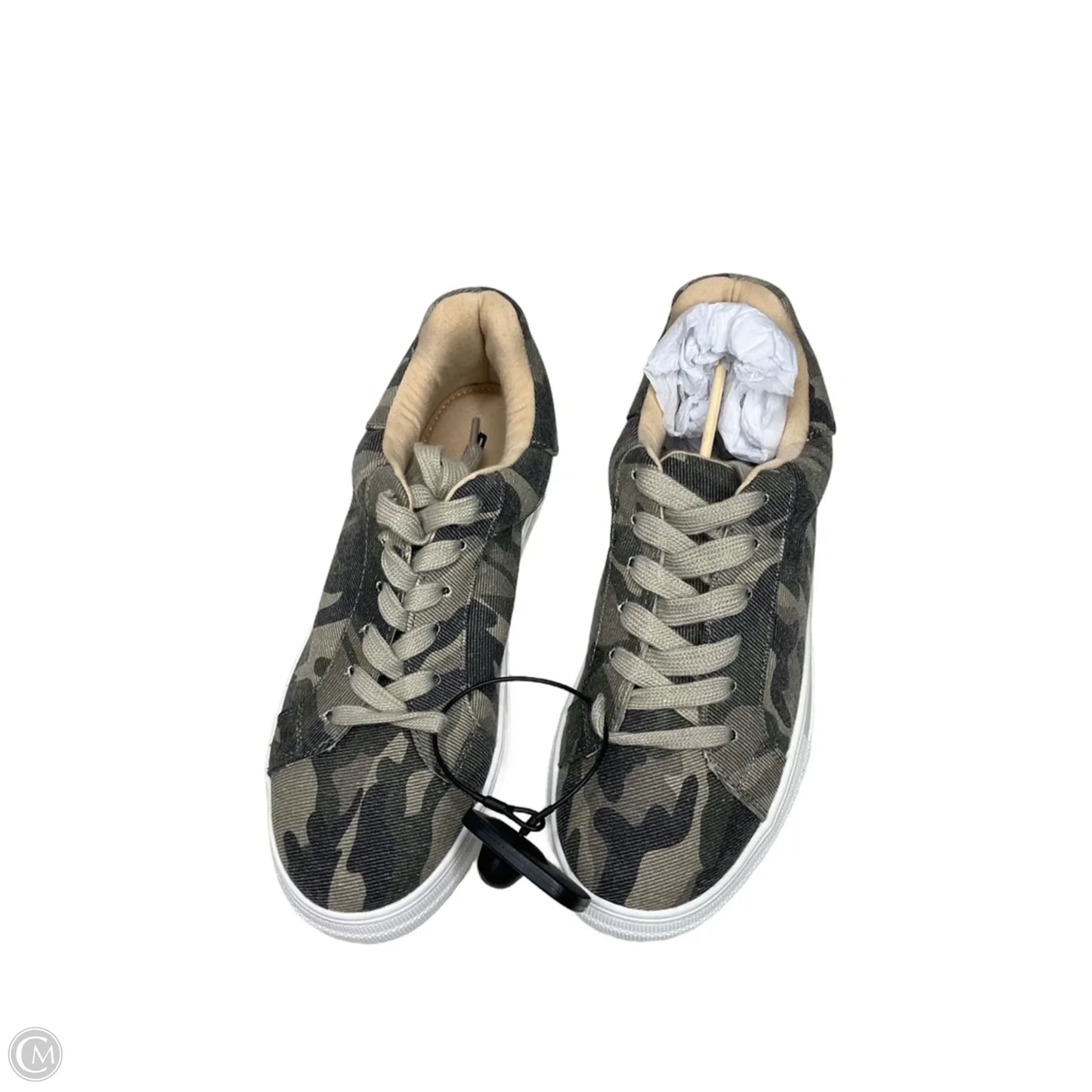 Shoes Sneakers By Soda In Camouflage Print, Size: 7.5