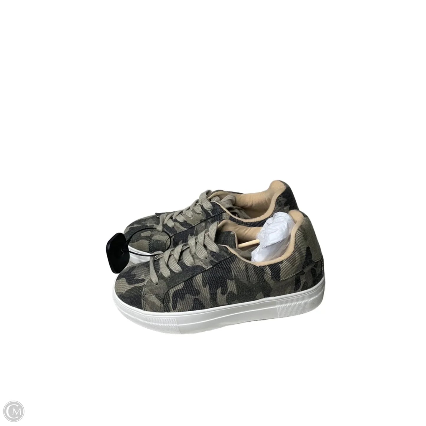 Shoes Sneakers By Soda In Camouflage Print, Size: 7.5