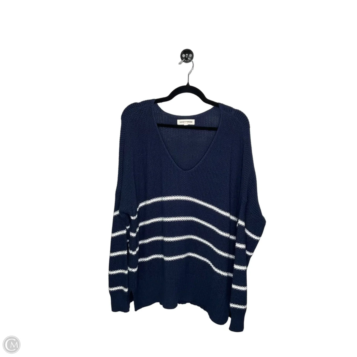 Sweater By Lucky Brand In Navy, Size: L