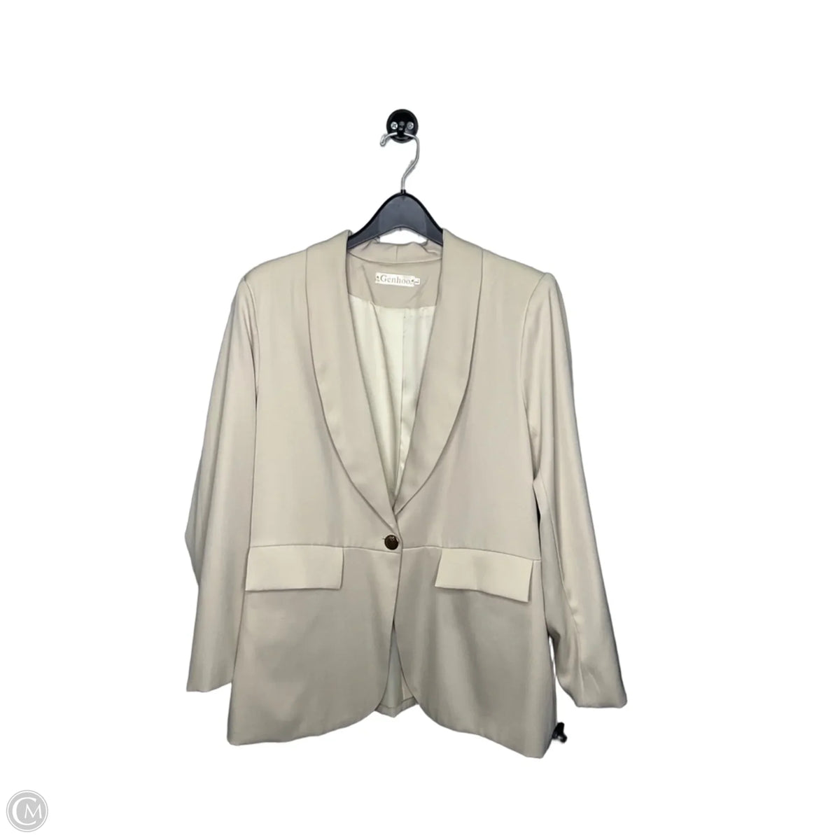 Blazer By Clothes Mentor In Beige, Size: L