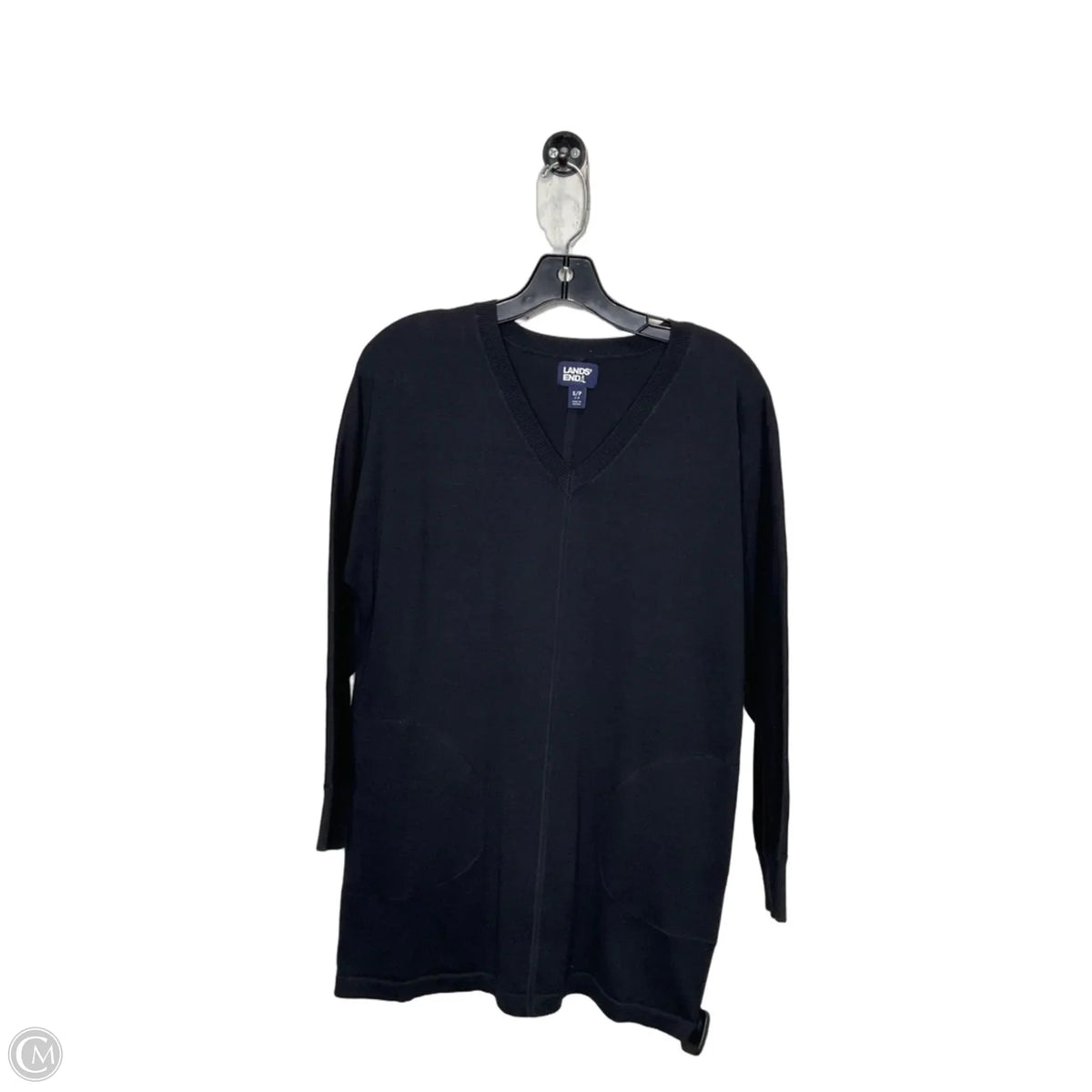 Tunic 3/4 Sleeve By Lands End In Black, Size: S