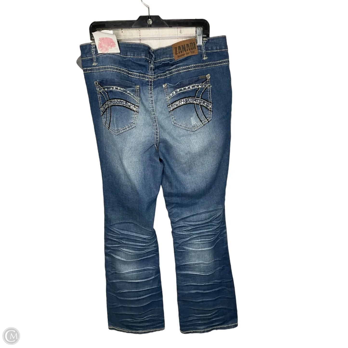 Jeans Boot Cut By Zana Di In Blue Denim, Size: 16