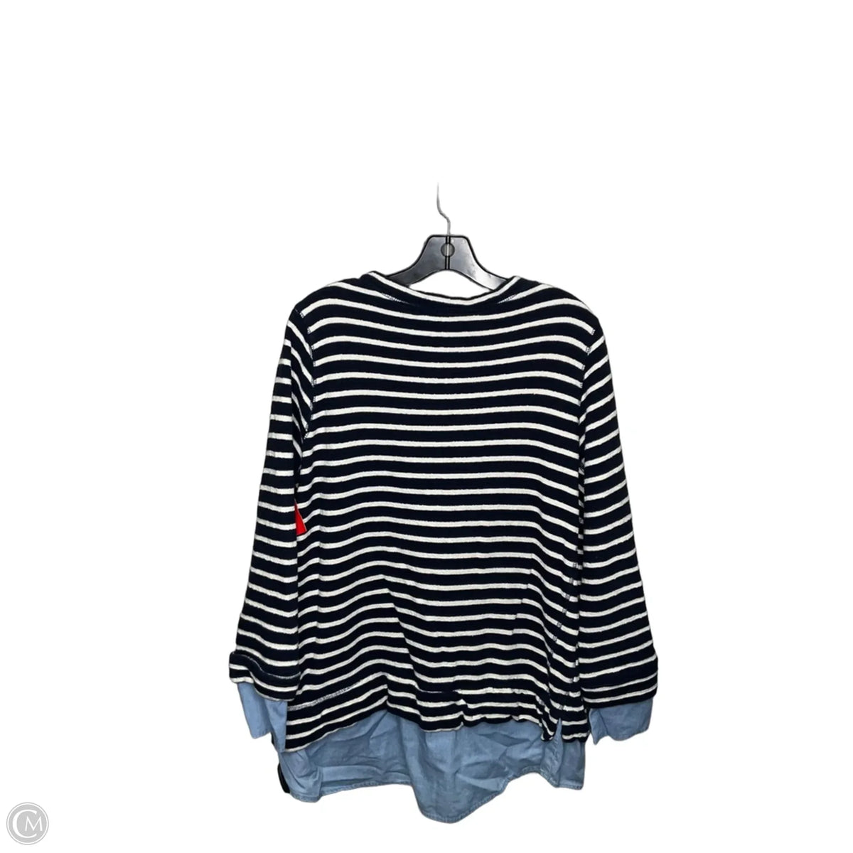 Top Long Sleeve By Fever In Navy, Size: L