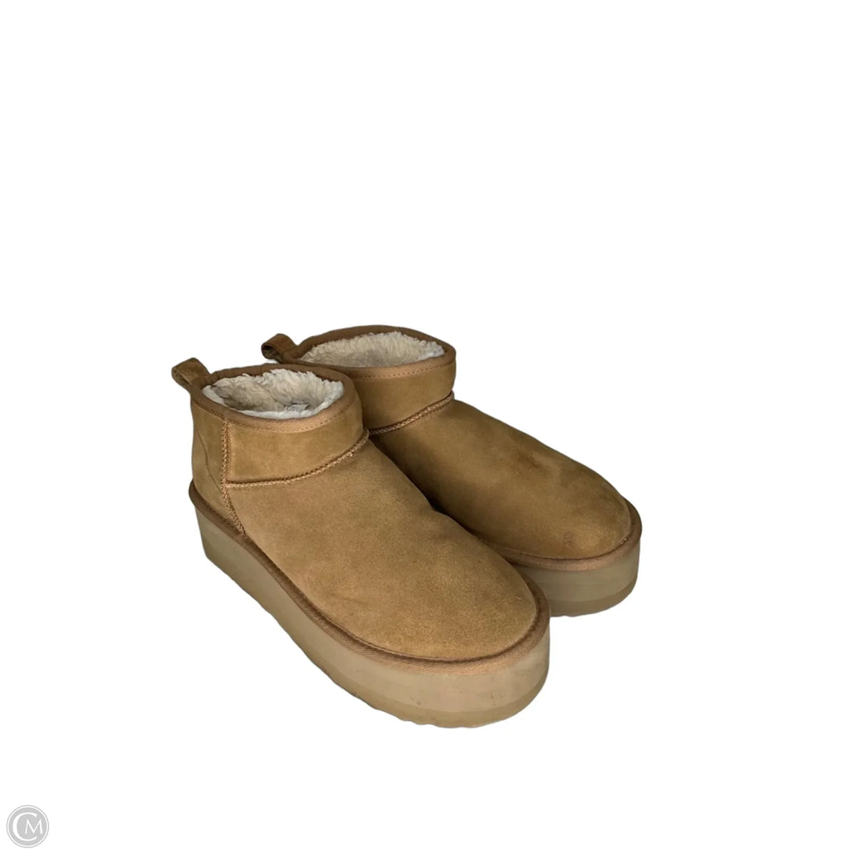 Boots Designer By Ugg In Brown, Size: 10