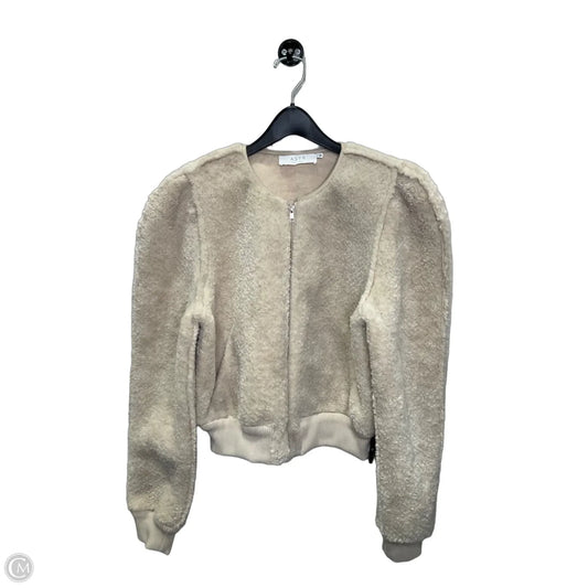 Jacket Faux Fur & Sherpa By Astr The Label In Beige, Size: L