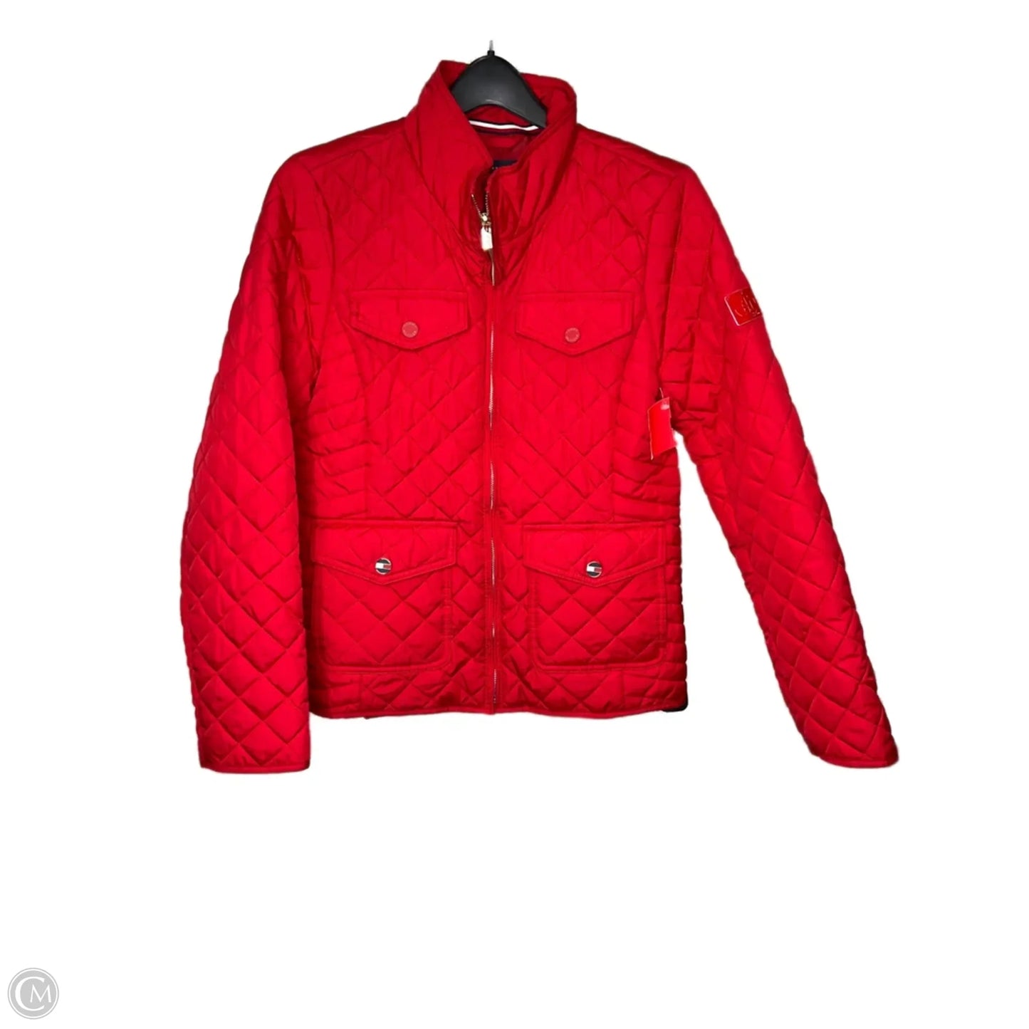 Jacket Puffer & Quilted By Tommy Hilfiger In Red, Size: S
