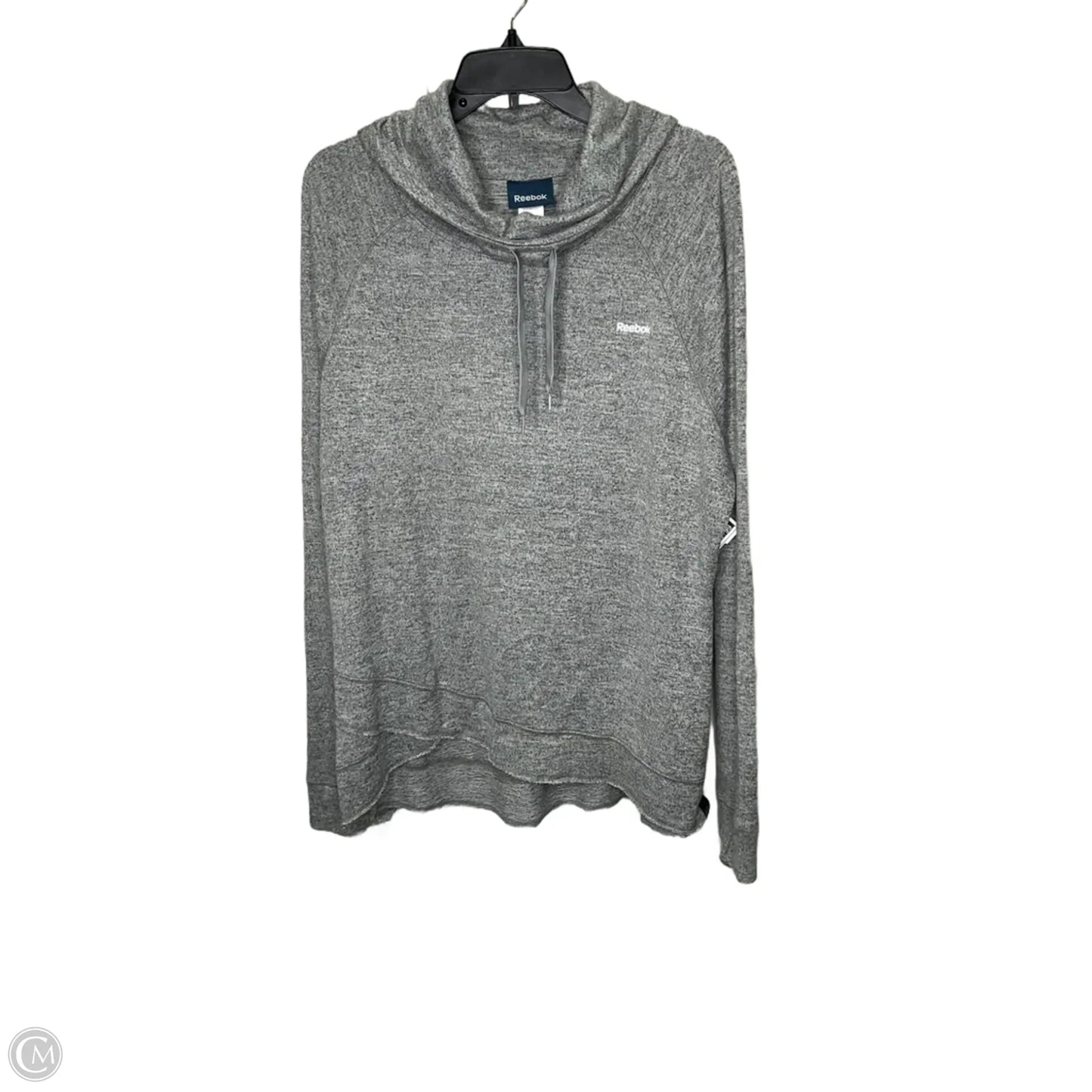 Athletic Sweatshirt Collar By Reebok In Grey, Size: 2x