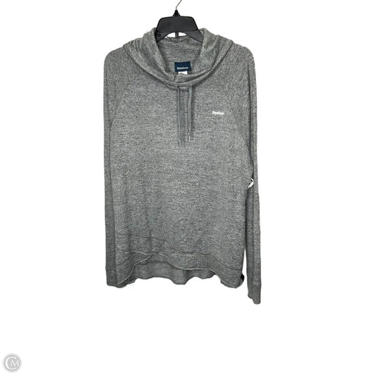Athletic Sweatshirt Collar By Reebok In Grey, Size: 2x