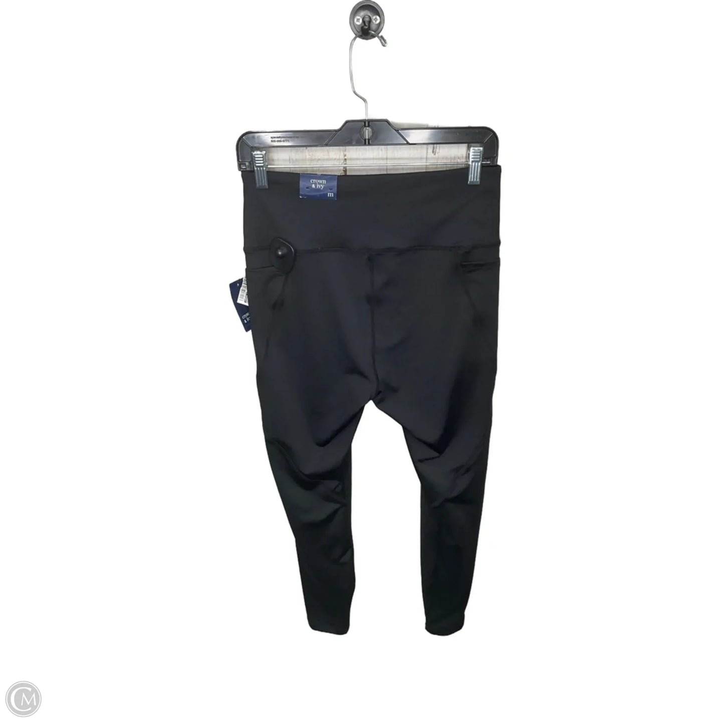 Athletic Leggings By Crown And Ivy In Black, Size: M