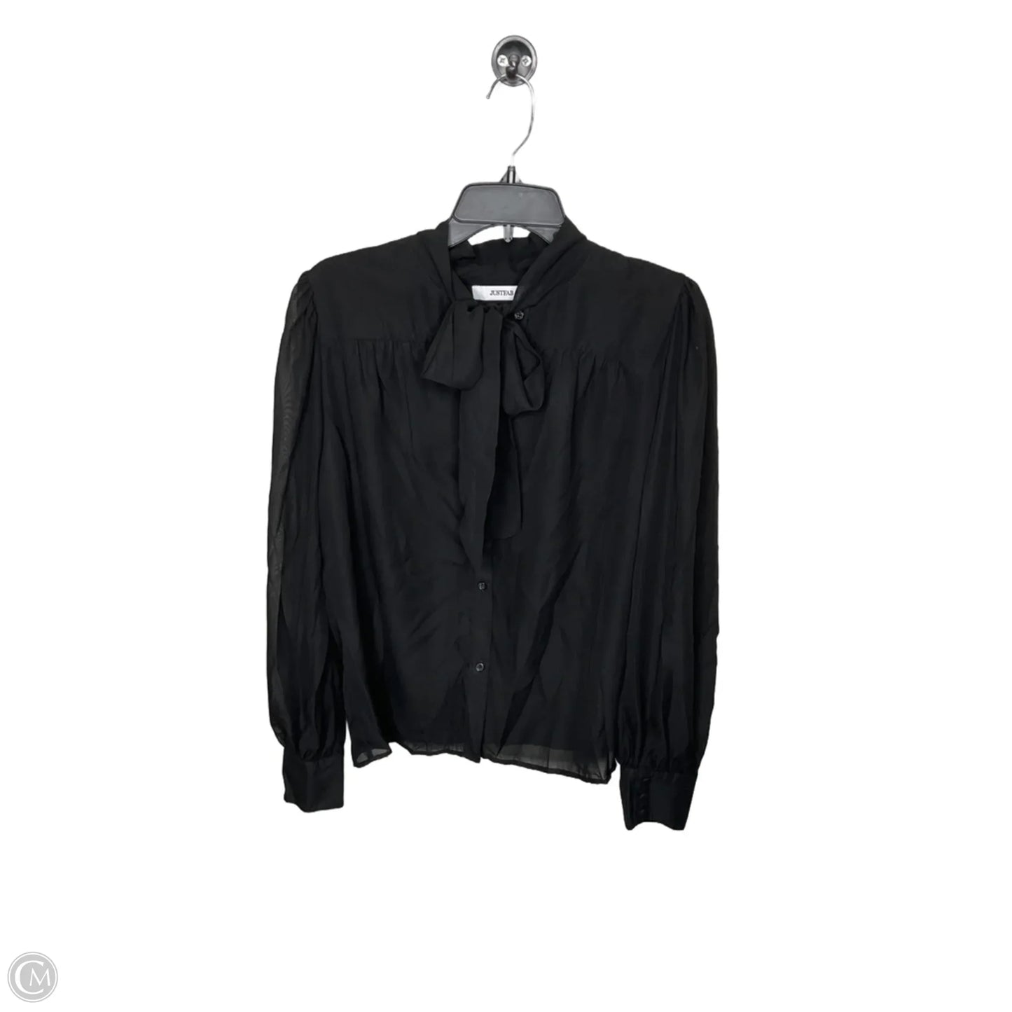 Top Long Sleeve By Just Fab In Black, Size: Xl