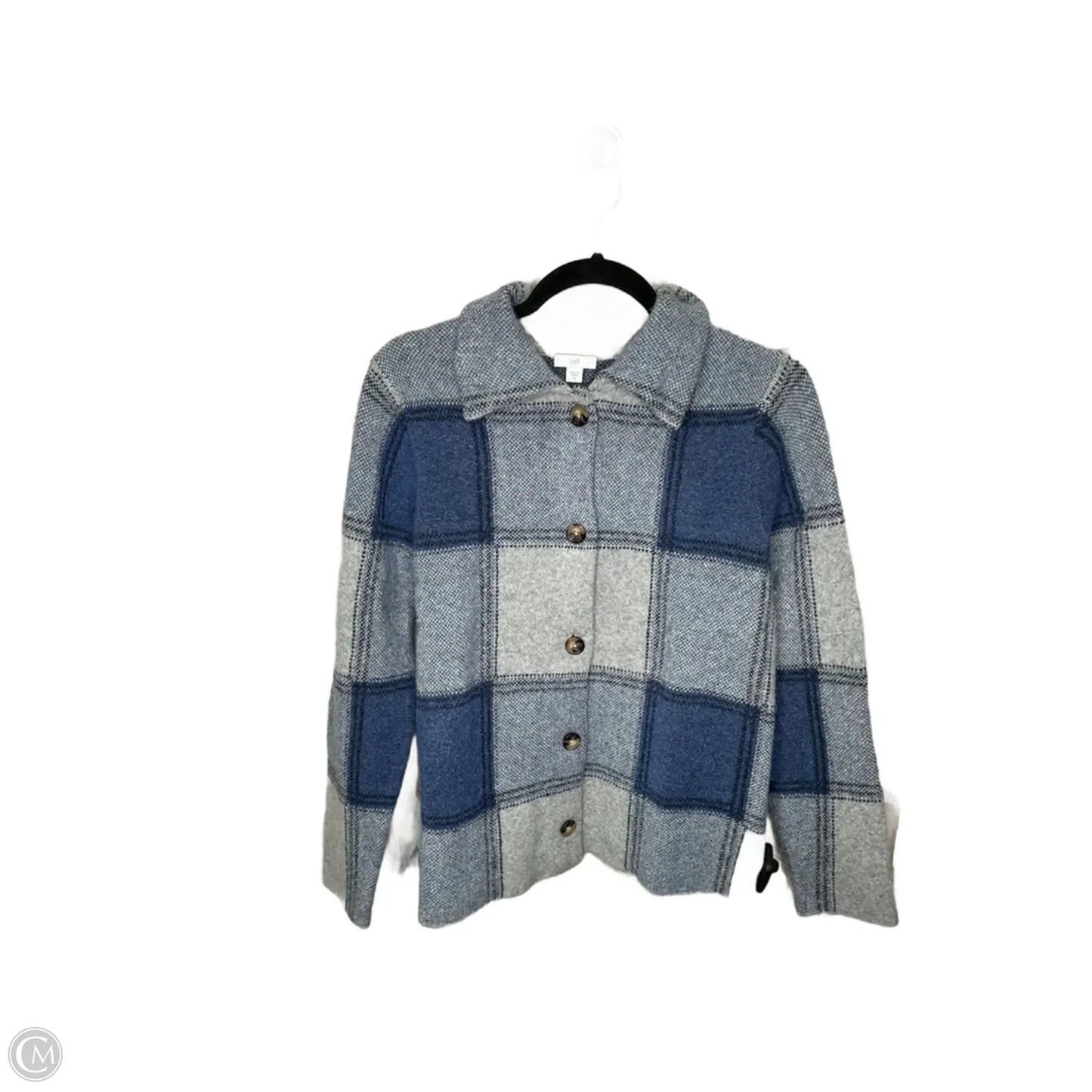 Jacket Shirt By J. Jill In Plaid Pattern, Size: Xs