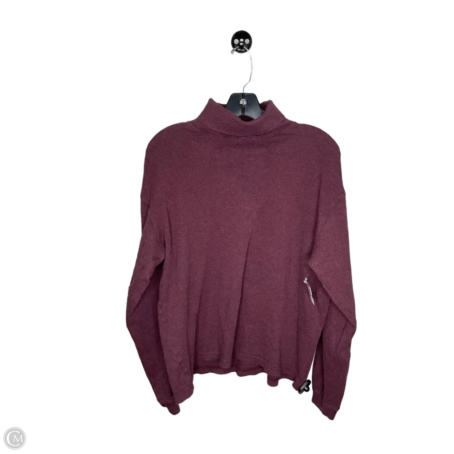 Sweatshirt Collar By Clothes Mentor In Maroon, Size: M