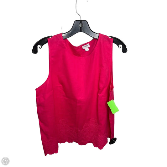 Top Sleeveless By J. Crew In Pink, Size: M
