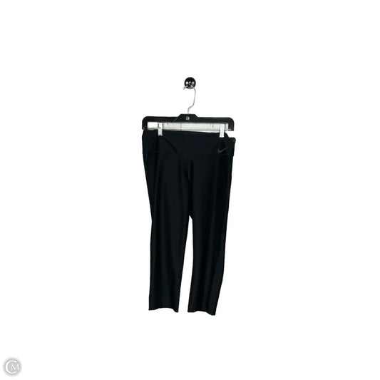 Athletic Leggings Capris By Nike In Black, Size: M