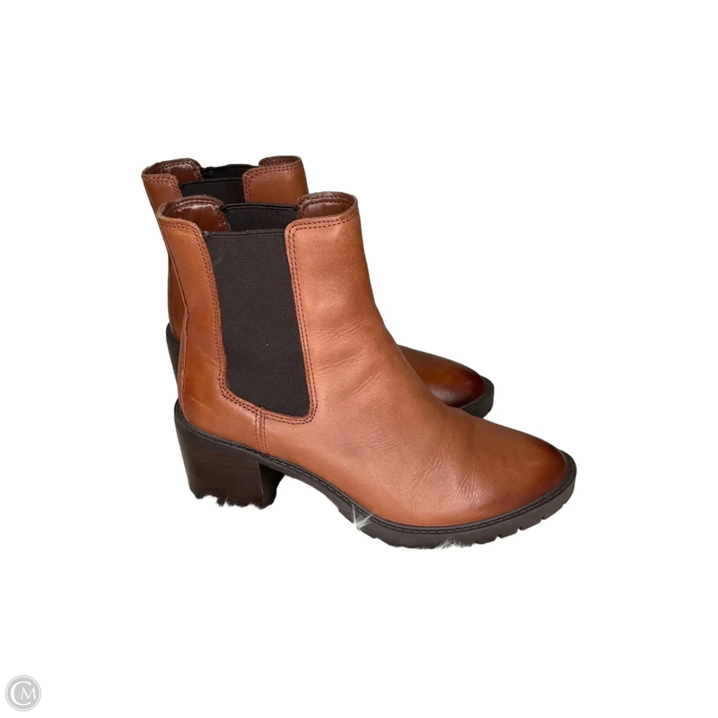 Boots Ankle Heels By Vince Camuto In Brown, Size: 8