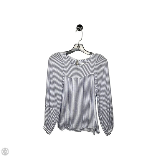 Top Long Sleeve By Loft In Striped Pattern, Size: Xs