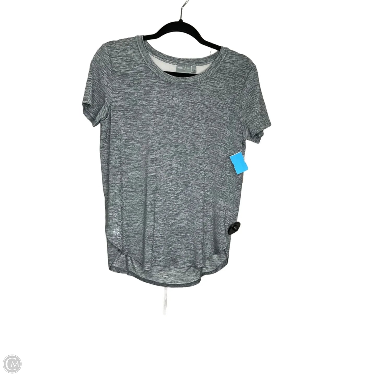 Athletic Top Short Sleeve By Athleta In Grey, Size: S