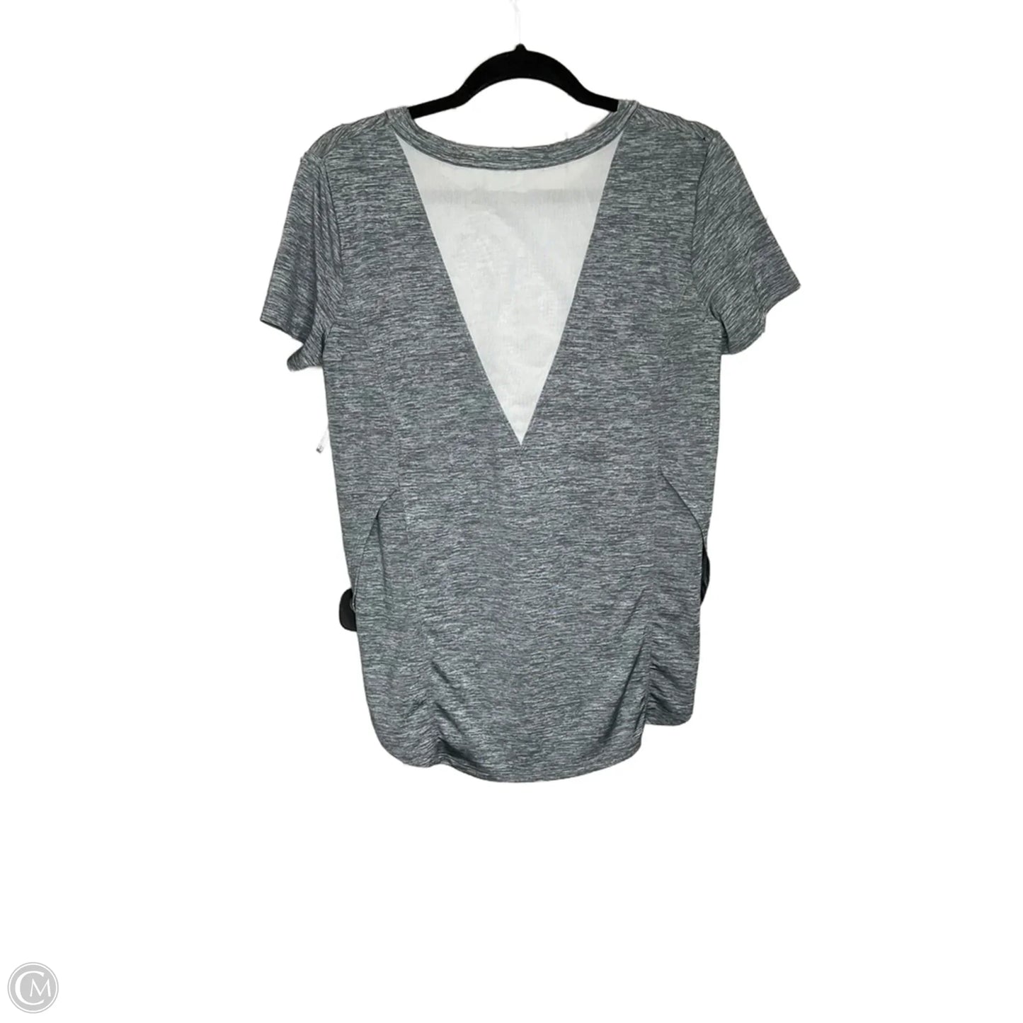 Athletic Top Short Sleeve By Athleta In Grey, Size: S
