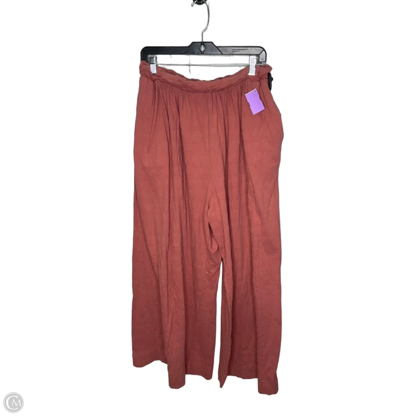 Pants Linen By Free People In Orange, Size: L