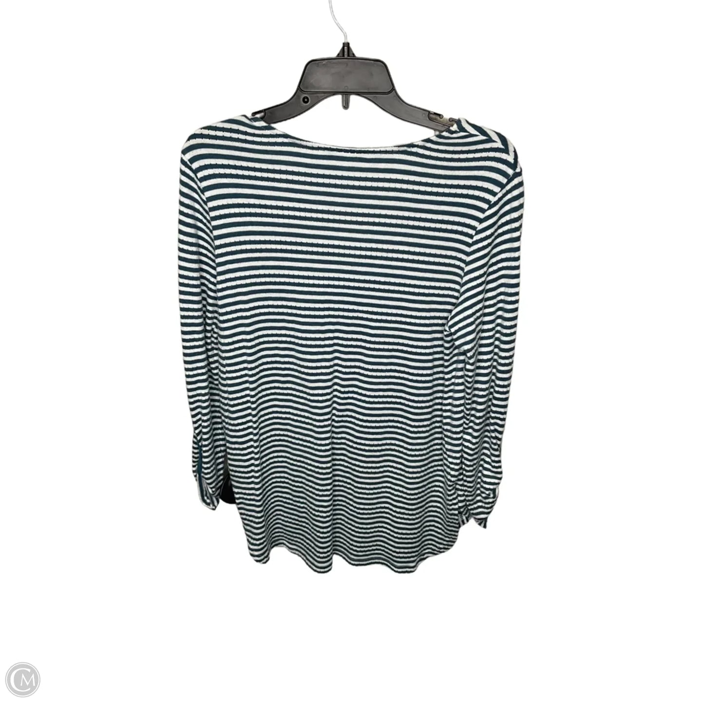 Top Long Sleeve By Anthropologie In Striped Pattern, Size: S
