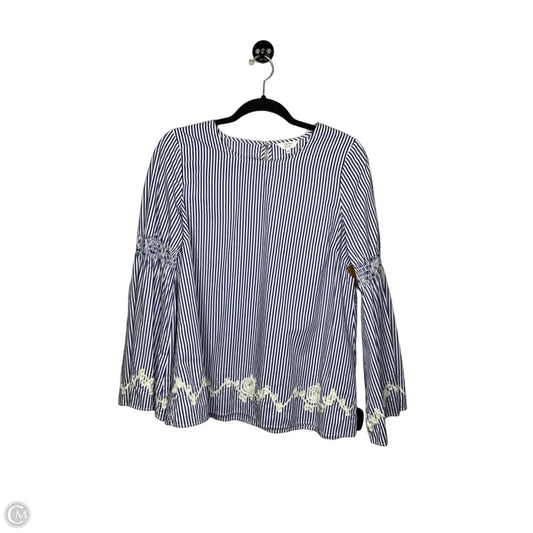Top Long Sleeve By Crown And Ivy In Striped Pattern, Size: S