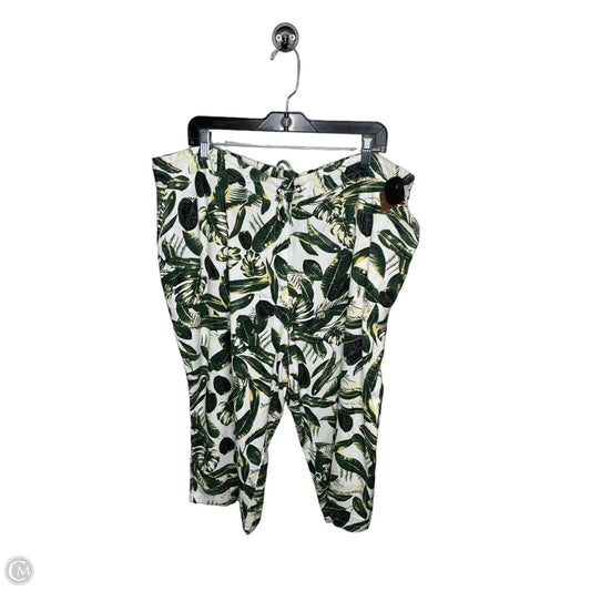Shorts By Per Se In Floral Print, Size: 2x