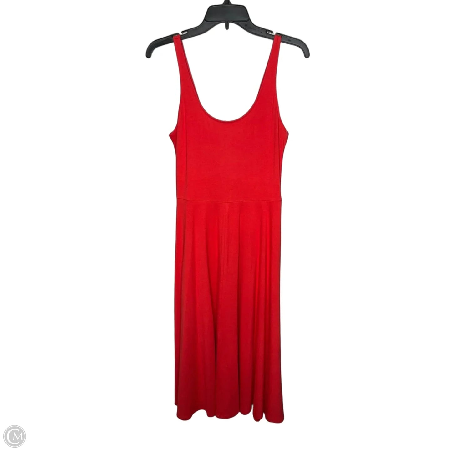 Dress Casual Midi By A New Day In Red, Size: Xs