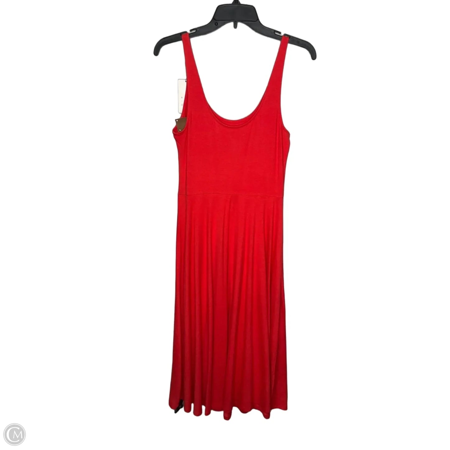 Dress Casual Midi By A New Day In Red, Size: Xs