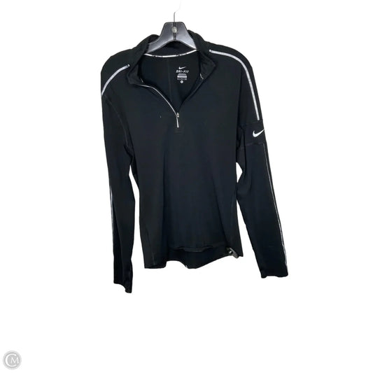 Athletic Sweatshirt Collar By Nike In Black, Size: S