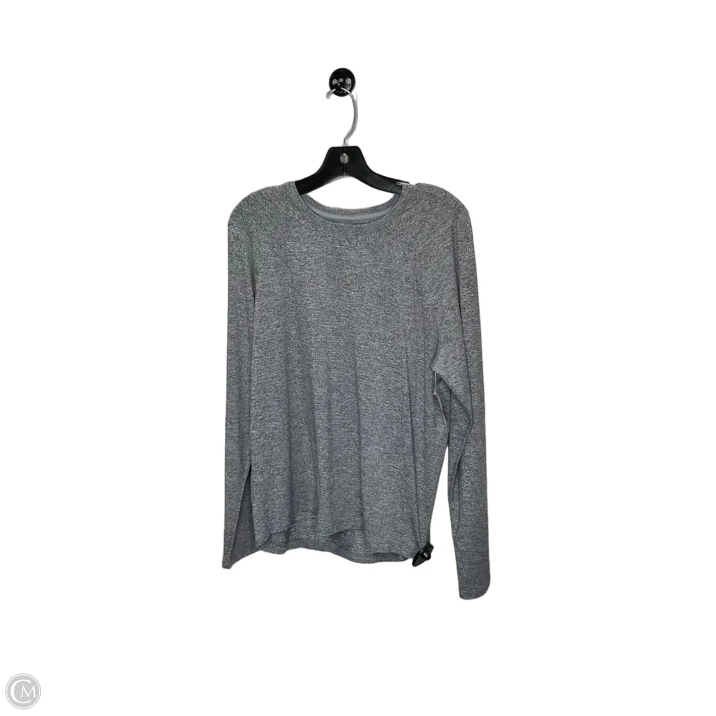 Athletic Top Long Sleeve Crewneck By Lululemon In Grey, Size: L