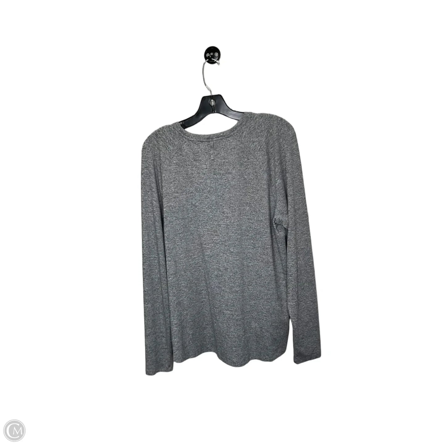 Athletic Top Long Sleeve Crewneck By Lululemon In Grey, Size: L
