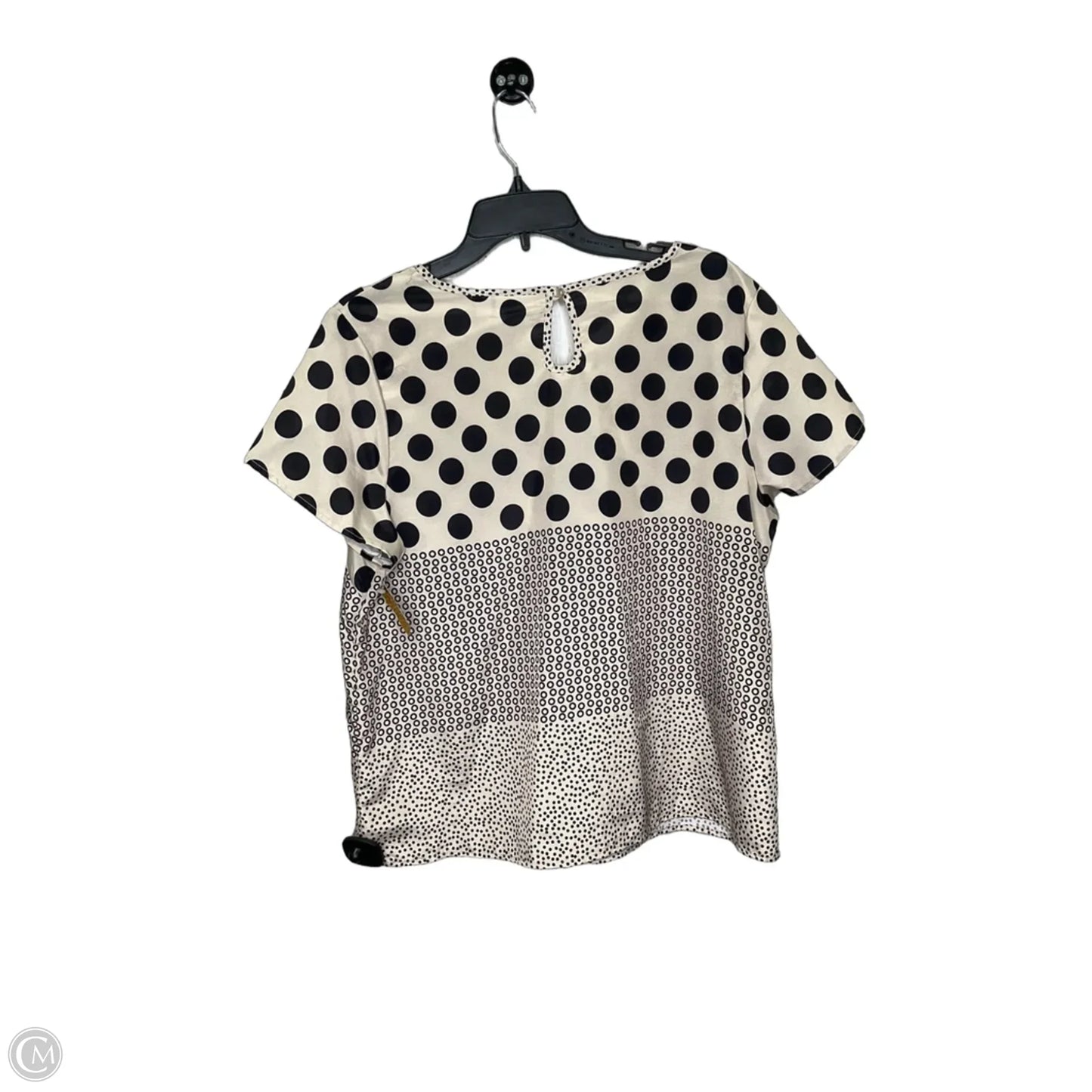 Top Short Sleeve By Kim Rogers In Polkadot Pattern, Size: Xl