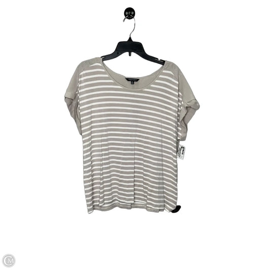 Top Short Sleeve By Christian Siriano In Striped Pattern, Size: Xl