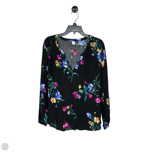 Tunic 3/4 Sleeve By Old Navy In Floral Print, Size: Xl