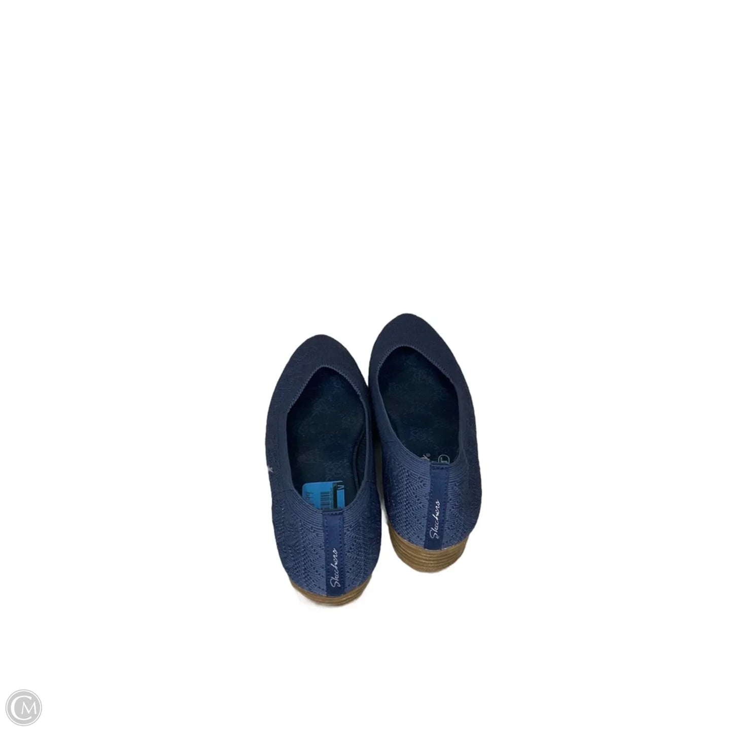 Shoes Heels Wedge By Skechers In Blue, Size: 9.5