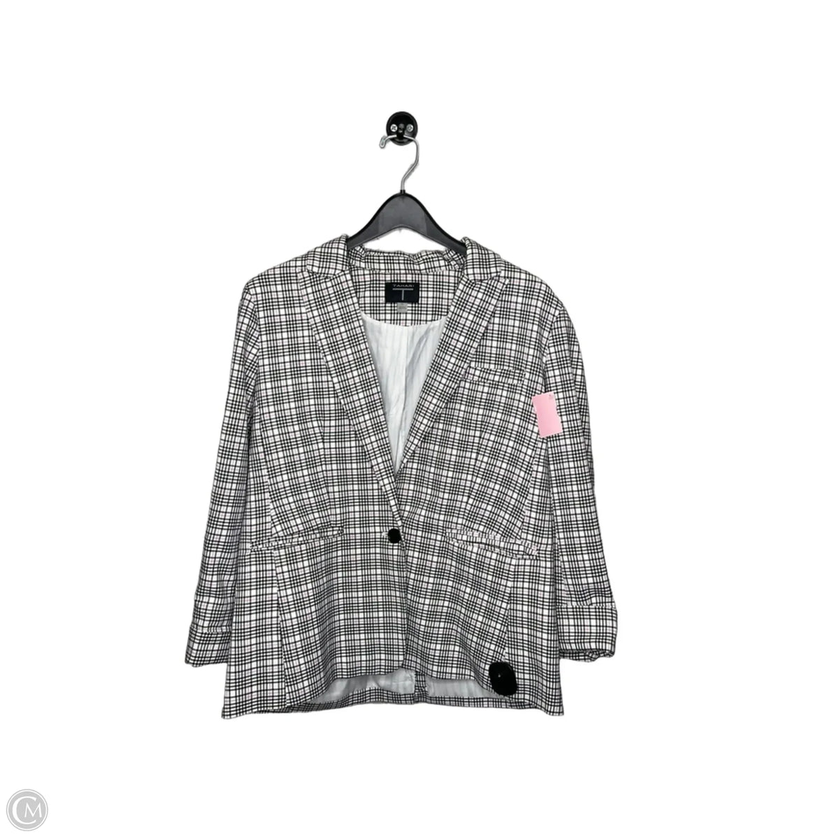 Blazer By Tahari In Plaid Pattern, Size: 10