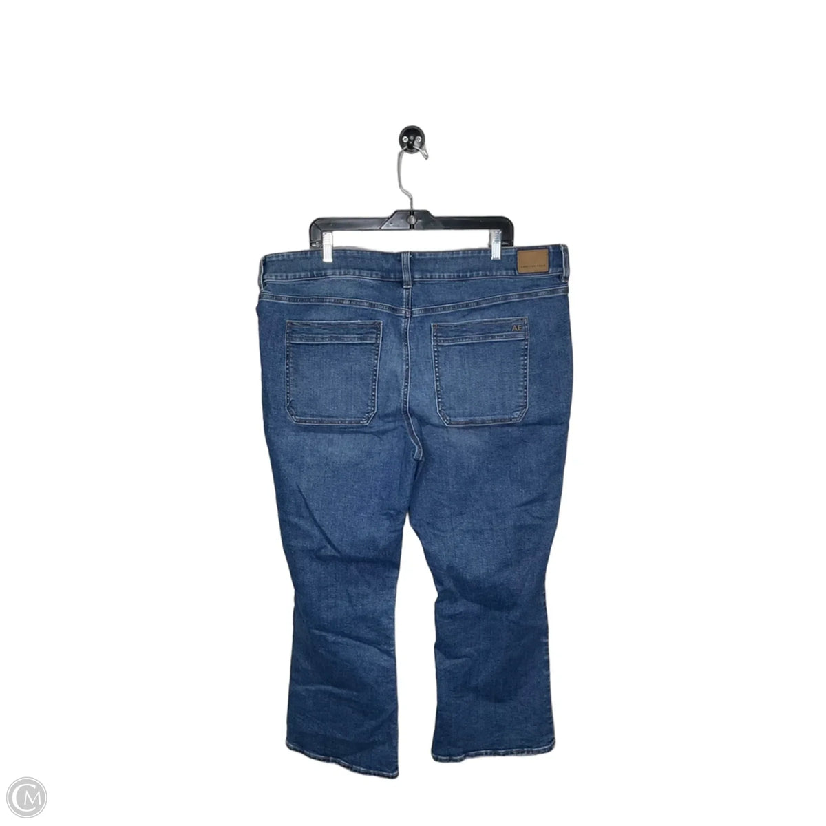 Jeans Straight By American Eagle In Blue Denim, Size: 22