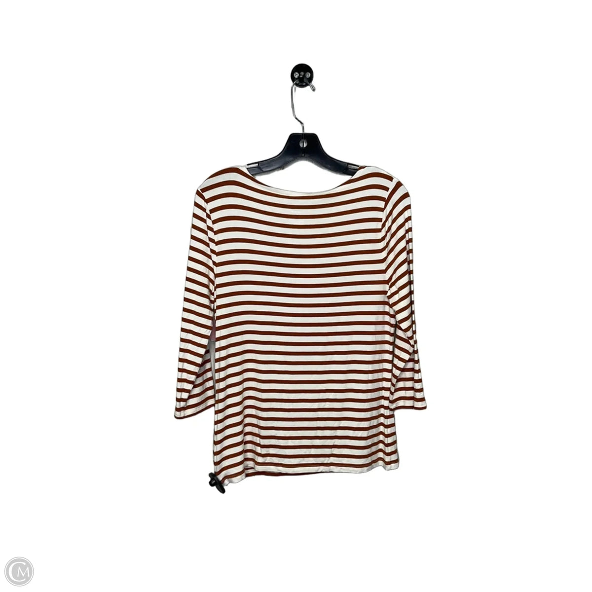 Top 3/4 Sleeve By A New Day In Striped Pattern, Size: M
