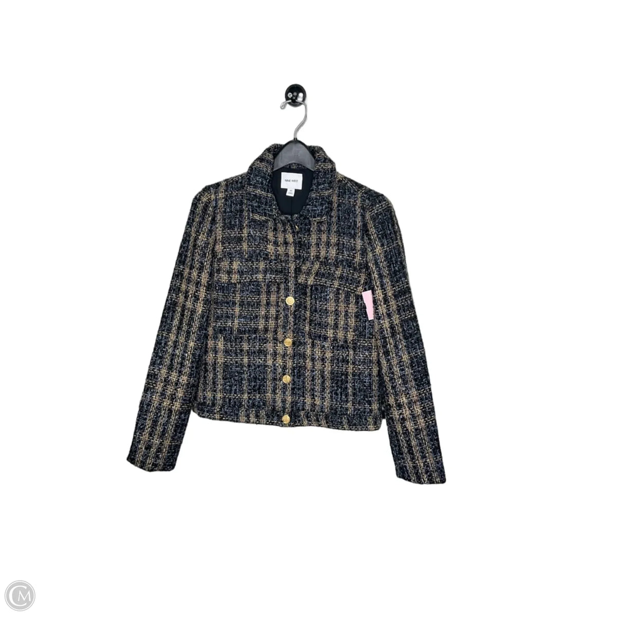 Blazer By Nine West In Plaid Pattern, Size: Xs