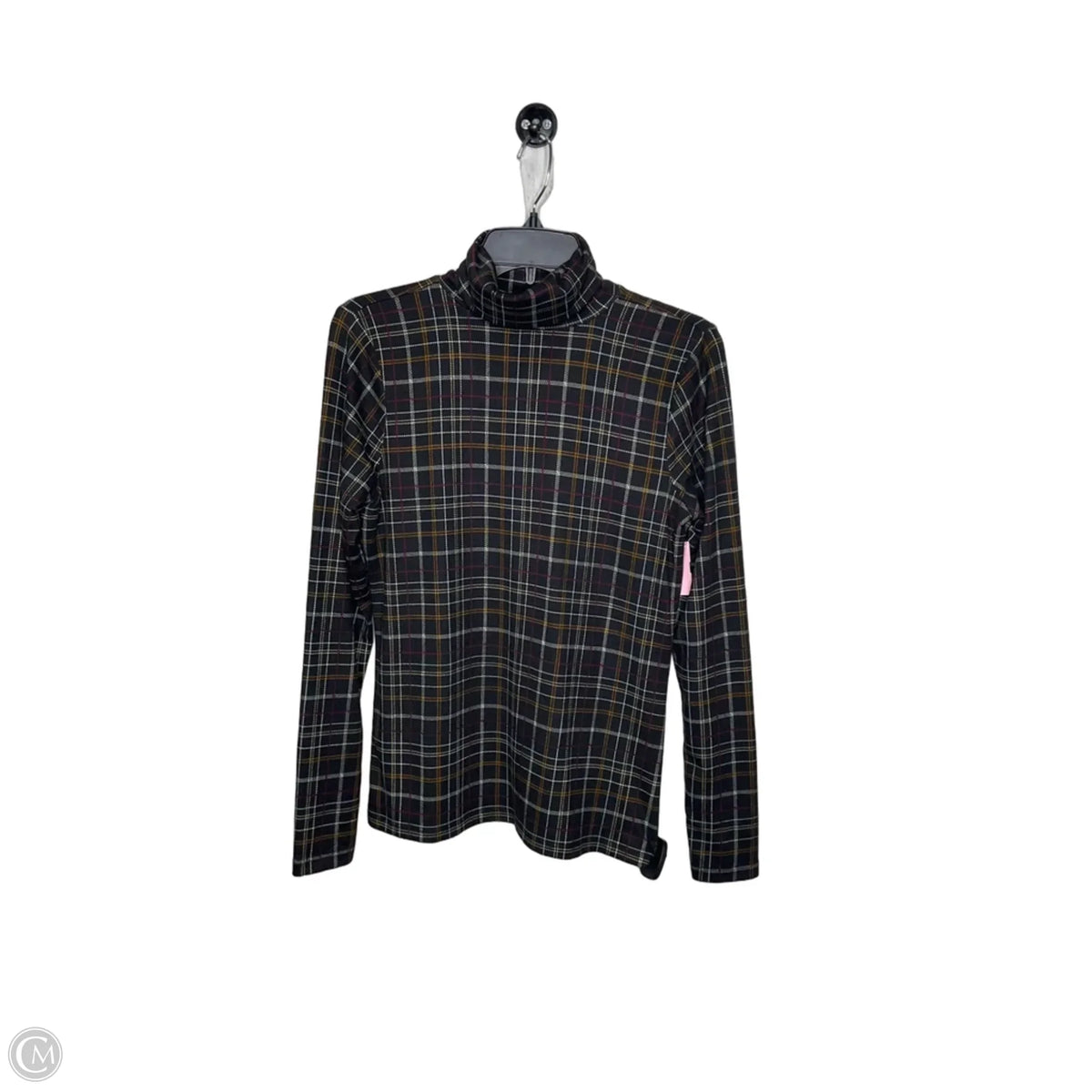 Top Long Sleeve By Ann Taylor In Plaid Pattern, Size: S