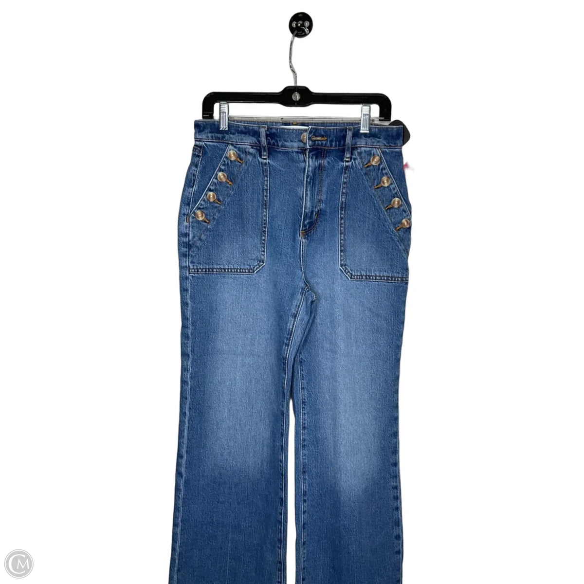 Jeans Straight By Loft In Blue Denim, Size: 6