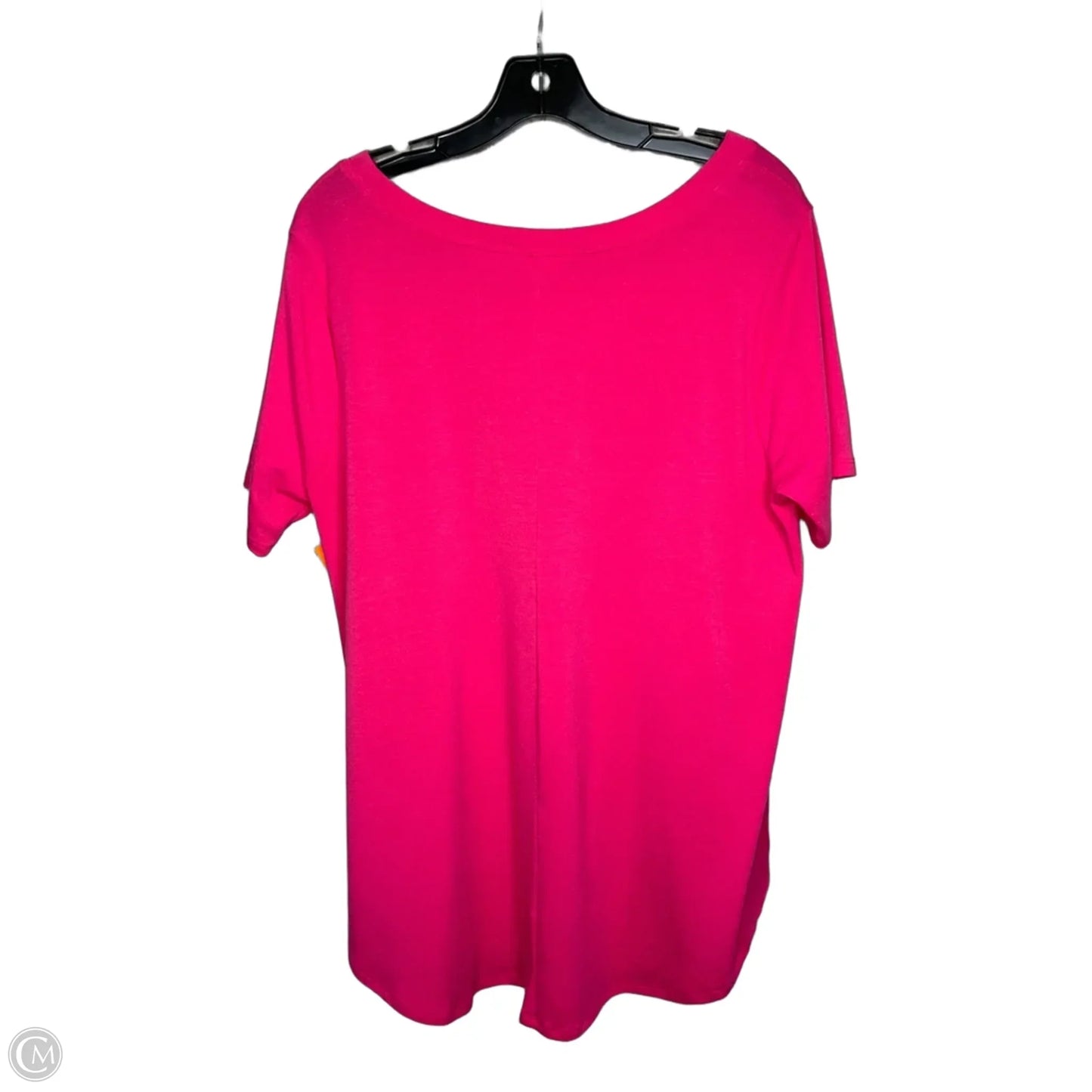 Top Short Sleeve By Zenana In Pink, Size: 1x