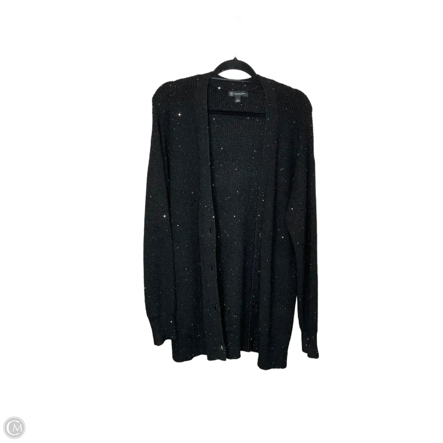 Cardigan By International Concepts In Black, Size: L