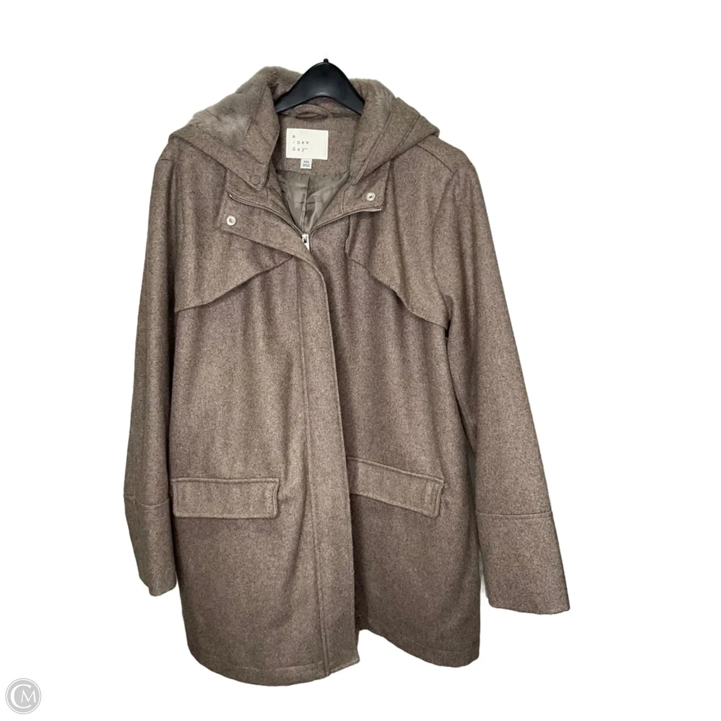 Coat Parka By A New Day In Brown, Size: Xxl